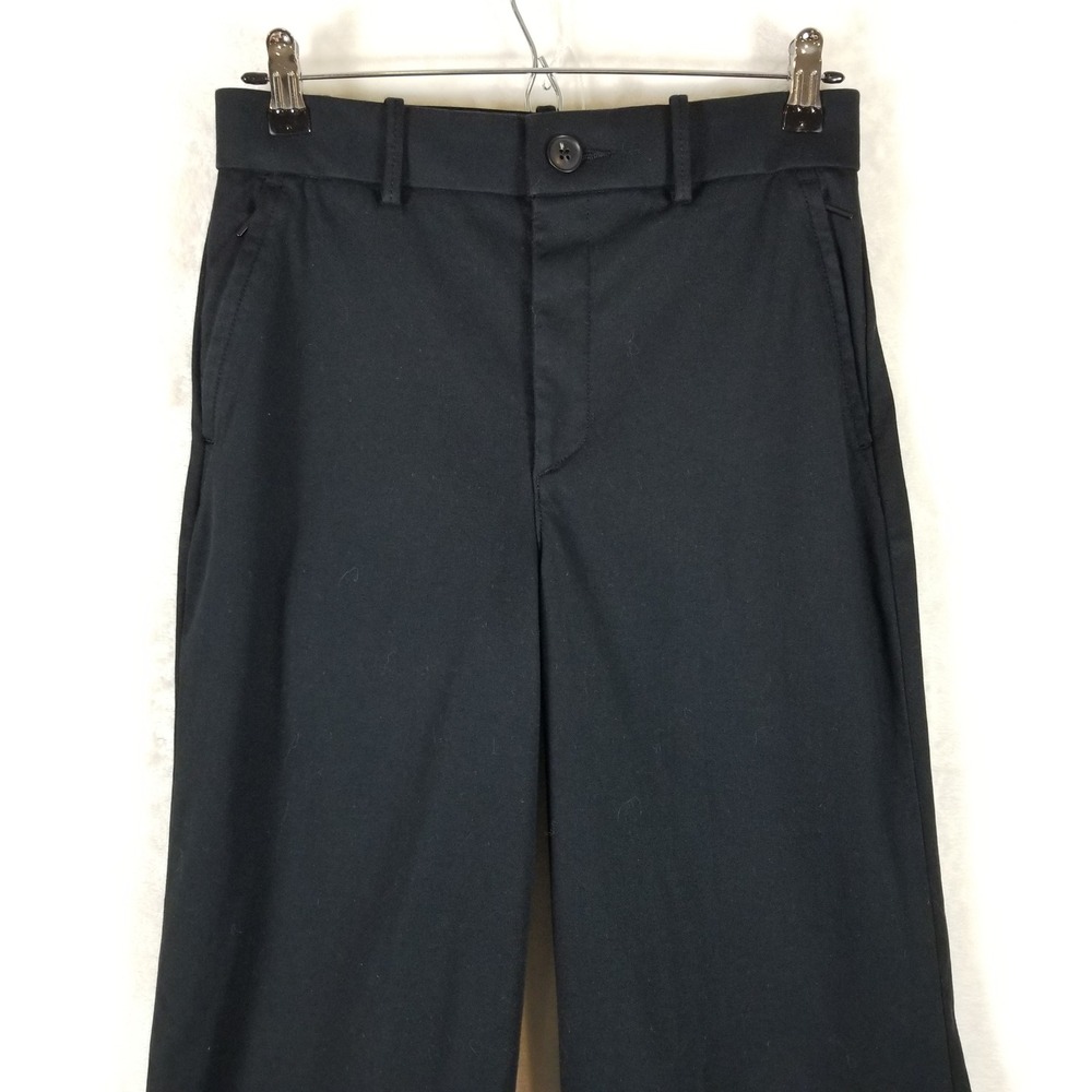 Spanx Wide Leg Pants Women Size S Black Stretch Twill High Rise Trousers - Picture 3 of 10